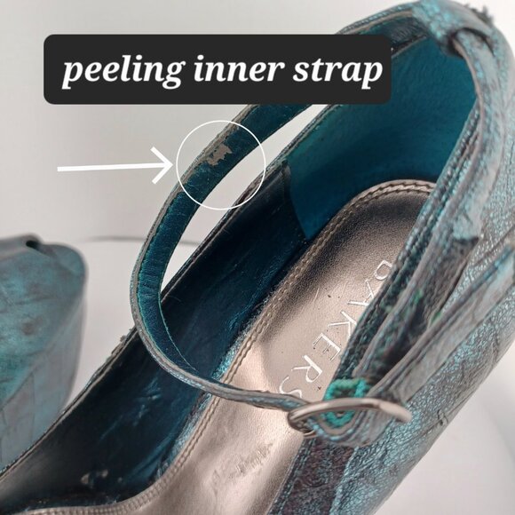 KAMI by Bakers 6 in heels Teal Forest Green Satin Sheen look - Picture 11 of 16